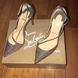 Christian Louboutin Fliketta Glitter Red Sole Pump